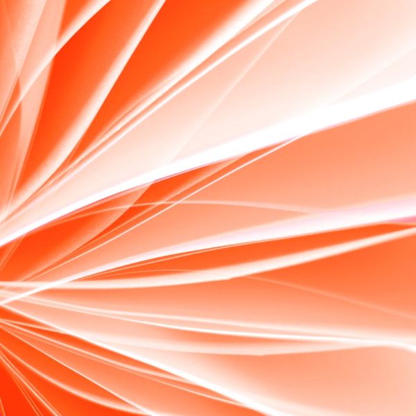 Abstract image representing energy and calmness in orange and white.